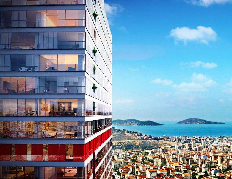 آپارتمانهای لافت با نمای دریا در استانبول 2
