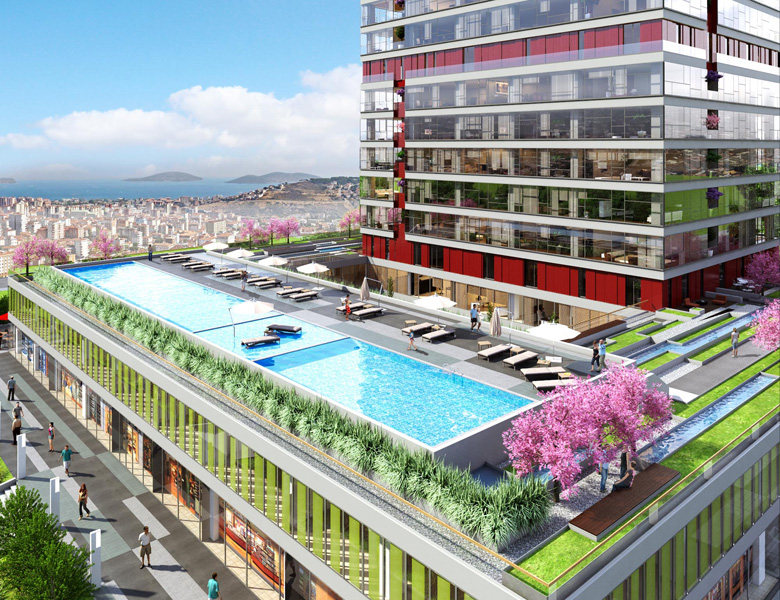 آپارتمانهای لافت با نمای دریا در استانبول 3