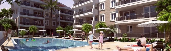 side apartments for sale near the beach facilities and restaurants