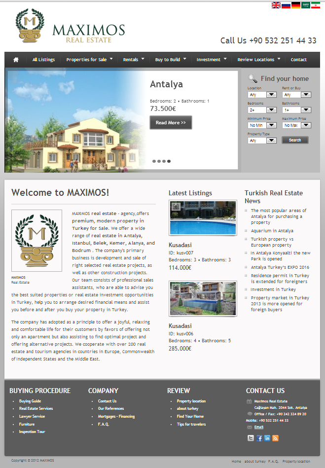 agency in turkey real estate