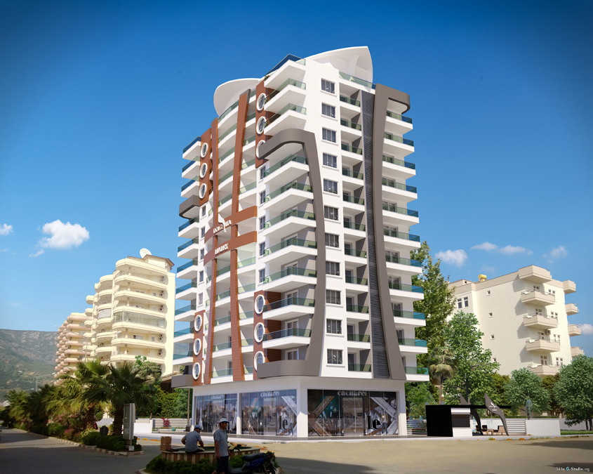 Apartments in Alanya for Sale – Gated Complex with Sea & Mountain Views, Privacy, and Wellness Facilities in Mahmutlar 3