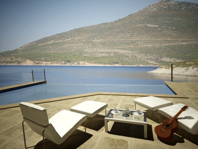 New villa with sea view kalkan 1