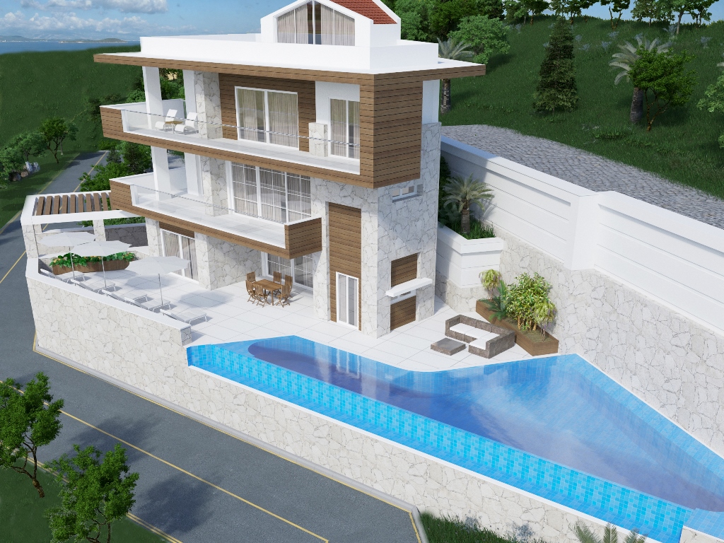 villa with view for sale kalkan 3