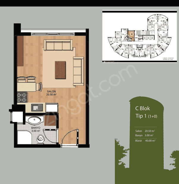 Bargain Property Istanbul for Sale with indoor pool, fitness and security on site 6
