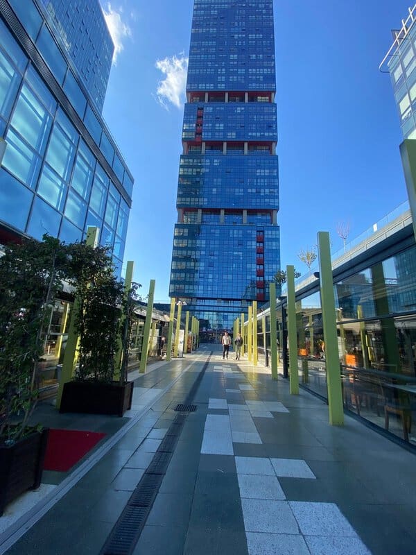 Supermodern Asia Istanbul Apartments with a Mall underneath offering view to Princess Islands 13
