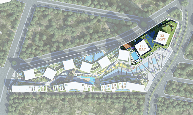 Modern Apartments Istanbul with huge pools and security close by Akbati Mall and its entertainment and food Park 9