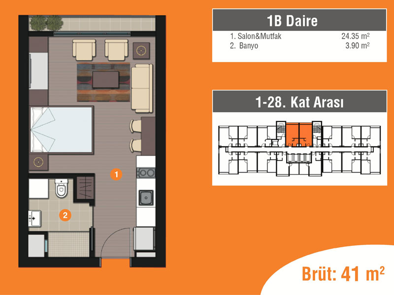 Affordable Luxury Apartments Istanbul with rich facilities on Site 15