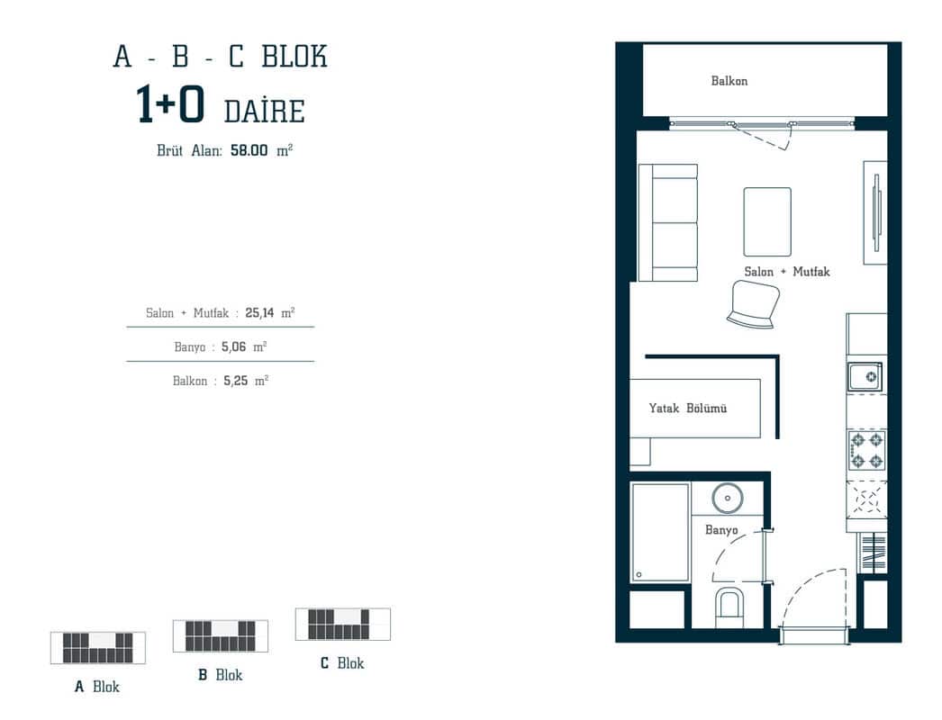 Istanbul Studio with Pool for Sale – Modern Living near Center in Sefaköy 23