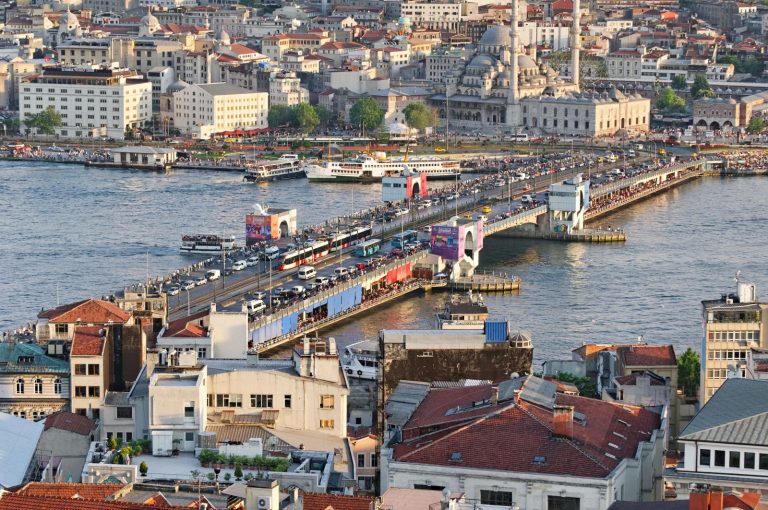 Galata Bridge In Istanbul