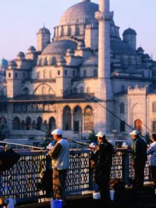 Galata Bridge In Istanbul