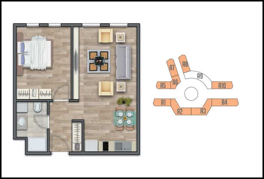 Cheap Apartments Istanbul affordable luxury in Bahcesehir near the Akbati mall and 20