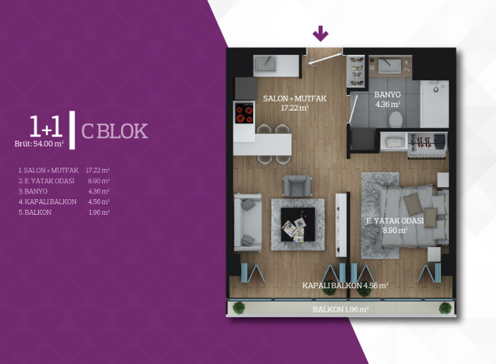 Apartments in Istanbul Center at  Basin Express with plenty malls and metroline to taksim 23
